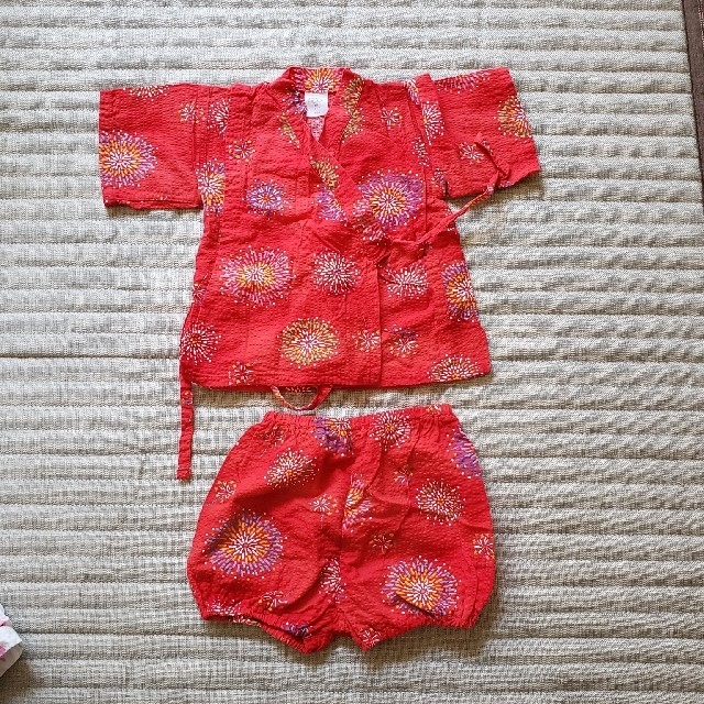 甚平 女児80 キッズ/ベビー/マタニティのベビー服(~85cm)(甚平/浴衣)の商品写真