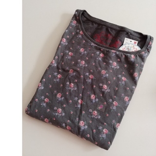 キャスキッドソン(Cath Kidston)のCath Kidston UNIQLO コラボ Tシャツ ダークグレー M(Tシャツ(半袖/袖なし))