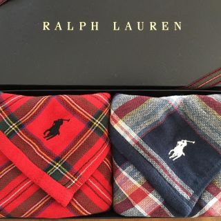 ラルフローレン(Ralph Lauren)のラルフローレン  新品 ガーゼウォッシュタオル 2枚セット(ハンカチ)