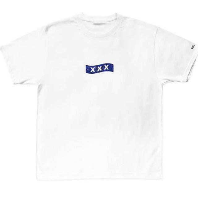 【6周年記念/白×ブルーロゴM】GOD SELECTION XXX Tシャツ