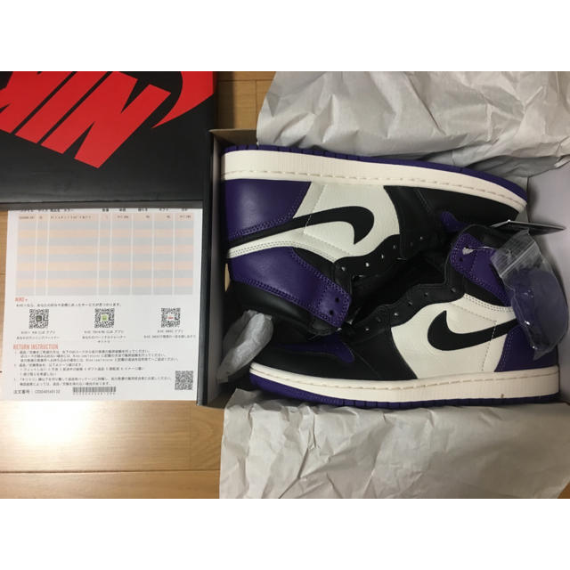 1週間限定値下げ Nike AIR JORDAN1 COURT PURPLE