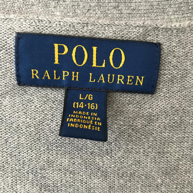 POLO RALPH LAUREN(ポロラルフローレン)のPOLO Ralph Lauren カーディガン グレー 160 キッズ/ベビー/マタニティのキッズ服男の子用(90cm~)(カーディガン)の商品写真