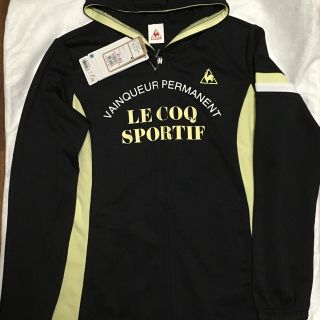 ルコックスポルティフ(le coq sportif)の値下げ ♥ 新品未使用 le coq パーカー Mサイズ(ブラック)(パーカー)