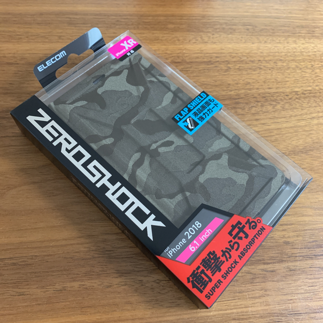 ELECOM - iPhone XR ケース ZEROSHOCK フラップタイプ カモフラカーキの通販 by MORIZO-'s shop｜エレコムならラクマ