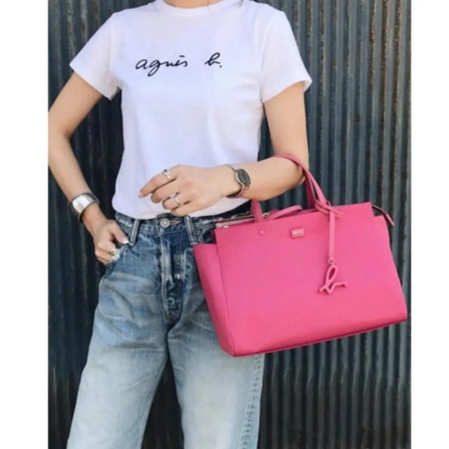 agnes b.(アニエスベー)の新品 ♡ アニエス・ベー ロゴ tシャツ T3 Mサイズ レディースのトップス(Tシャツ(半袖/袖なし))の商品写真