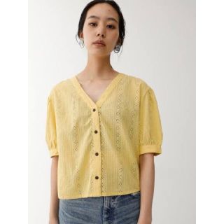 マウジー(moussy)のマウジー コットンブラウス(シャツ/ブラウス(半袖/袖なし))