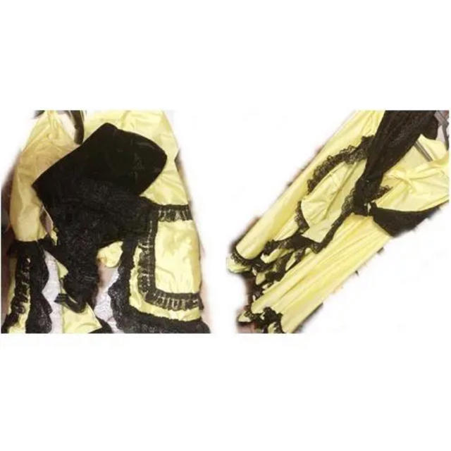 黄色+黒 全円ドレス 悪ノ娘 鏡音リン コスプレ衣装 エンタメ/ホビーのコスプレ(衣装)の商品写真