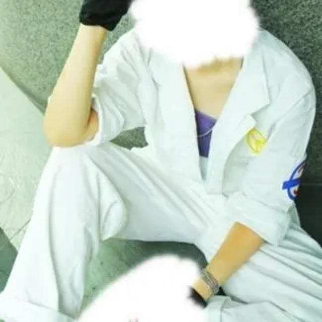 白つなぎ 作業服 弱虫ペダル Mサイズ コスプレ衣装 - 衣装
