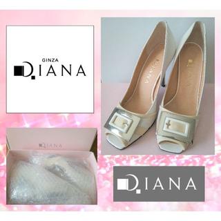 ダイアナ(DIANA)の新品未使用 Diana  ダイアナ オープントゥ パンプス 22cm(ハイヒール/パンプス)