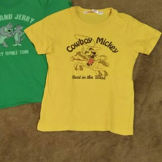 ユニクロ(UNIQLO)の110㎝子供Tシャツ（黄色のみ）(Tシャツ/カットソー)