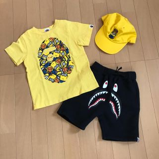 アベイシングエイプ(A BATHING APE)の専用 エイプ ミニオンズ 110 Tシャツ キャップ(Tシャツ/カットソー)