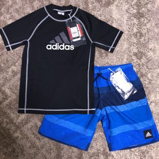 アディダス(adidas)の✨格安！ 160cm上下セット adidas サーフパンツ & ラッシュガード(水着)