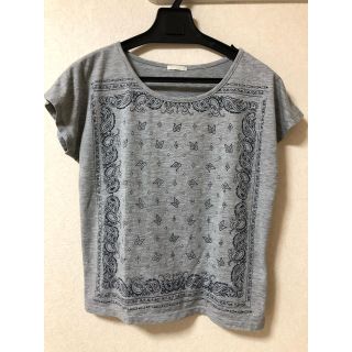 ジーユー(GU)のGUペイズリー柄Tシャツ(Tシャツ(半袖/袖なし))