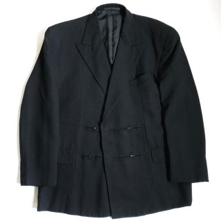 コムデギャルソンオムプリュス(COMME des GARCONS HOMME PLUS)の80sコムデギャルソンオムプリュス 初期 デザインテーラードジャケット 黒 美品(テーラードジャケット)