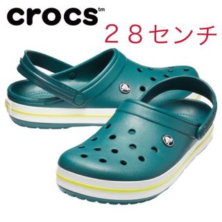 クロックス(crocs)の２８センチ 新品 クロックス クロックバンド 正規品 エバー グリーン(サンダル)