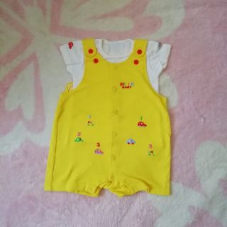 ミニケー(MINI-K)の美品!　MINI-K　BABY★ロンパースセット　(ナルミヤ)　　80㎝(ロンパース)