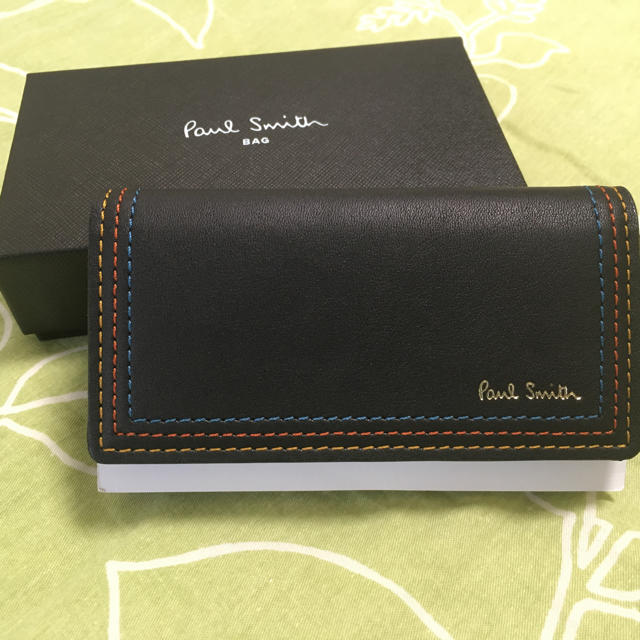 Paul Smith(ポールスミス)のポールスミス メンズ ストライプステッチ キーケース PSC693 メンズのファッション小物(キーケース)の商品写真