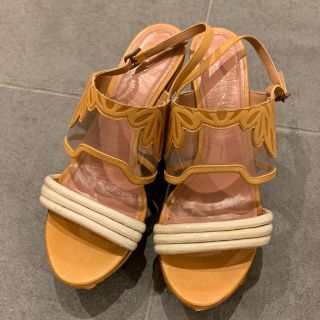 DEREK LAM デレクラム サンダル EU38(24.5cm位) 黒