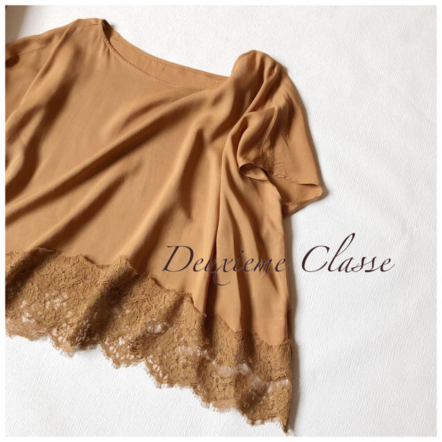 DEUXIEME CLASSE(ドゥーズィエムクラス)のDeuxieme Classe ドゥーズィ ✳︎ポンチョ風レースブラウス レディースのトップス(シャツ/ブラウス(半袖/袖なし))の商品写真