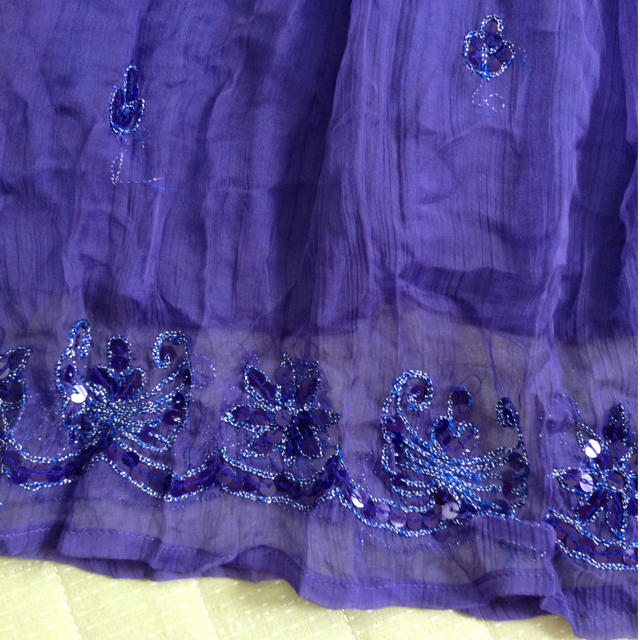 POU DOU DOU(プードゥドゥ)の紫のスカート レディースのスカート(ひざ丈スカート)の商品写真