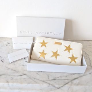 ステラマッカートニー(Stella McCartney)の【新品】STELLA McCARTNEY スター 内側まで可愛い★長財布 白 (財布)