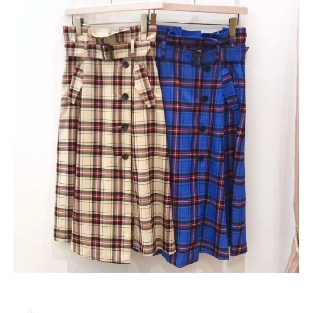 And Couture(アンドクチュール)の新品未使用タグ付き☆チェックスカート レディースのスカート(ひざ丈スカート)の商品写真