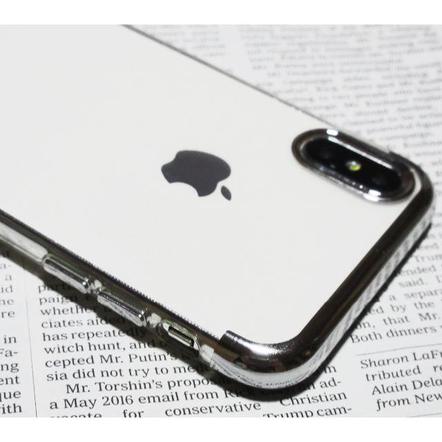 iPhoneXs MAX　最新TPUクリアケース(Silver)薄型スリムカバーの通販 by まお's shop｜ラクマ