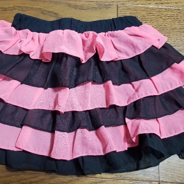 dollyribbonのフリルスカートセット❤　110 キッズ/ベビー/マタニティのキッズ服女の子用(90cm~)(スカート)の商品写真