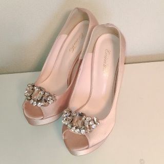 エミリアウィズ(EmiriaWiz)のEmiriaWiz👠ビシューパンプスベージュ(ハイヒール/パンプス)