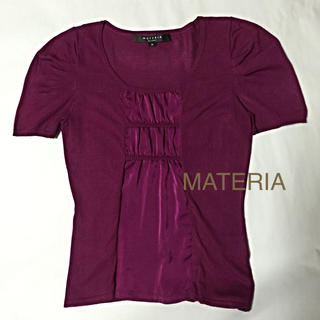 マテリア(MATERIA)の美品 MATERIA トップス(Tシャツ(半袖/袖なし))