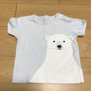 ムジルシリョウヒン(MUJI (無印良品))の80サイズ MUJI シロクマ 半袖Tシャツ(Ｔシャツ)