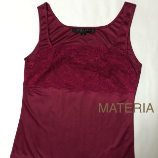 マテリア(MATERIA)の美品 MATERIA キャミソール(カットソー(半袖/袖なし))