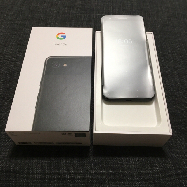 小物 グーグルPixel3a SIMフリー ジャストブラックカラー64GB新品