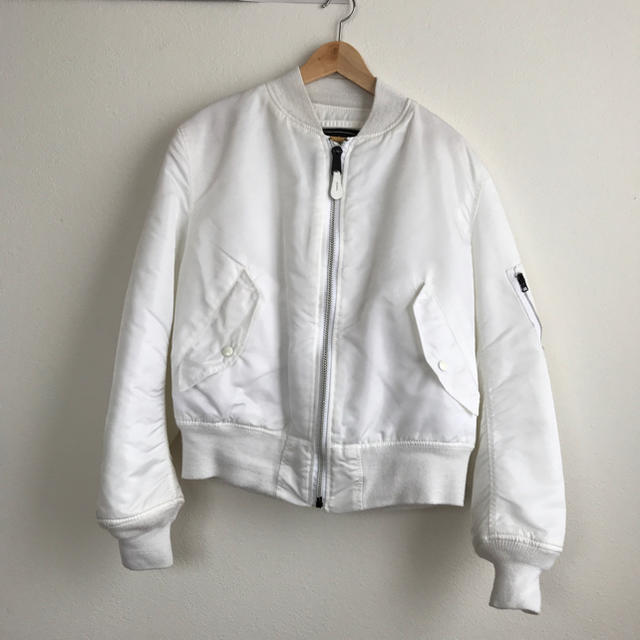 ALPHA INDUSTRIES - 90s ヴィンテージ アルファ MA-1 希少ホワイト激