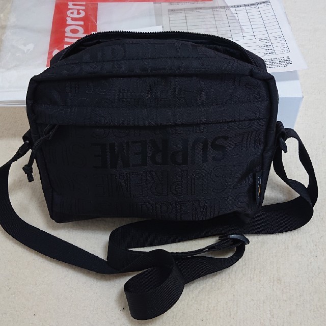 supreme 19ss shoulder bag black 黒 3