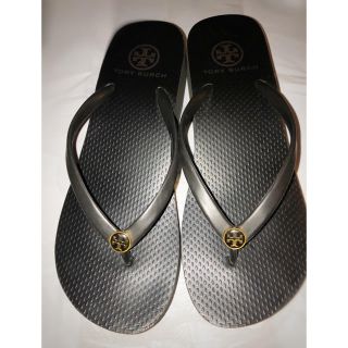 トリーバーチ(Tory Burch)のトリーバーチ ビーチサンダル 黒 24.5(ビーチサンダル)