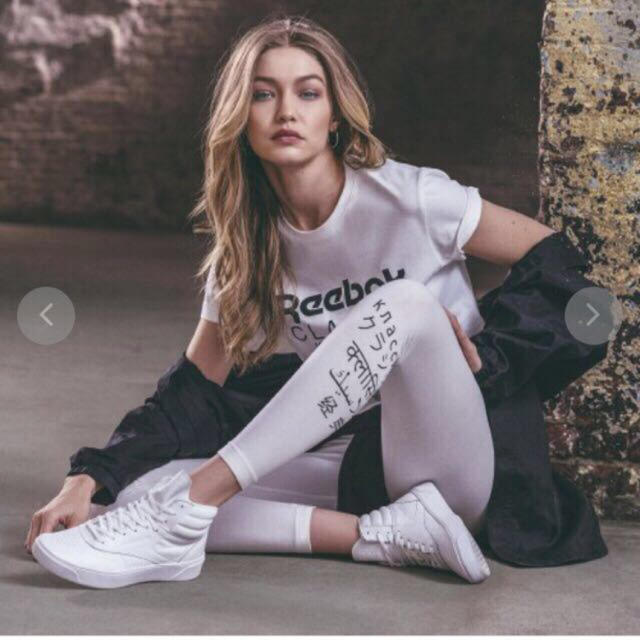 Reebok(リーボック)の新品未使用✨シジ・ハディッド着Reebok GPレギンス レディース 黒Lサイズ レディースのレッグウェア(レギンス/スパッツ)の商品写真