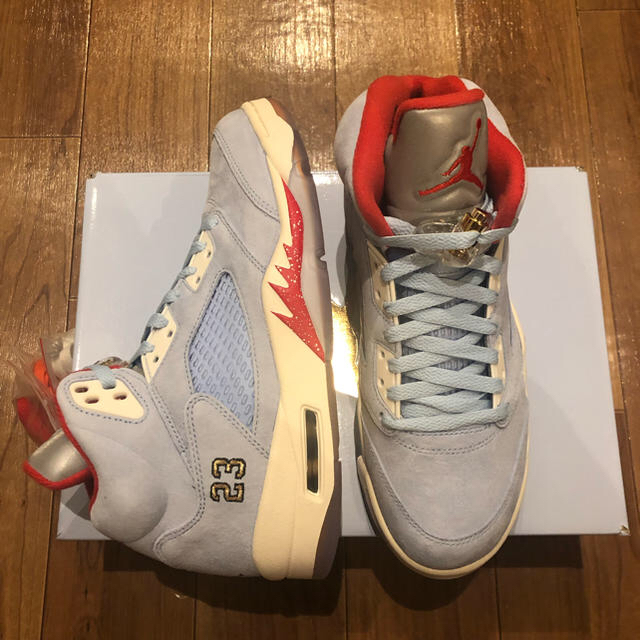 25.5 air jordan 5 trophy room ice blue