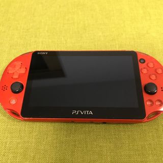 プレイステーションヴィータ(PlayStation Vita)のvita PCH2000 メタリックレッド スティック不良あり(携帯用ゲーム機本体)