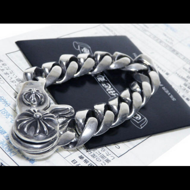 Chrome Hearts(クロムハーツ)のクロムハーツ クラシックチェーンリンク 13リンク インボイス原本 メンズのアクセサリー(ブレスレット)の商品写真