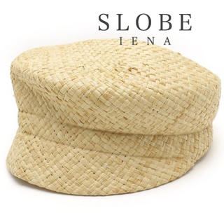 スローブイエナ(SLOBE IENA)のSLOBE IENA ストローキャスケット 帽子 美品 レベッカ(麦わら帽子/ストローハット)