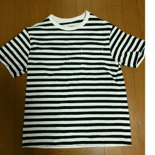 ムジルシリョウヒン(MUJI (無印良品))の無印良品　Tシャツ　白黒ボーダー(Tシャツ/カットソー(半袖/袖なし))