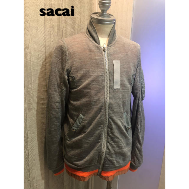 sacai(サカイ)の[交渉歓迎] sacai ニット MA-1 メンズのジャケット/アウター(ブルゾン)の商品写真