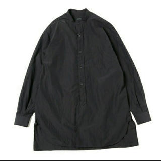 コモリ(COMOLI)の19SS 新品 COMOLI バンドカラーシャツ 黒 サイズ1 コモリ シャツ(シャツ)