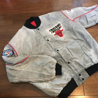 シュプリーム(Supreme)のSTARTER BULLS 90s versity jacket オーバーダイ(スタジャン)