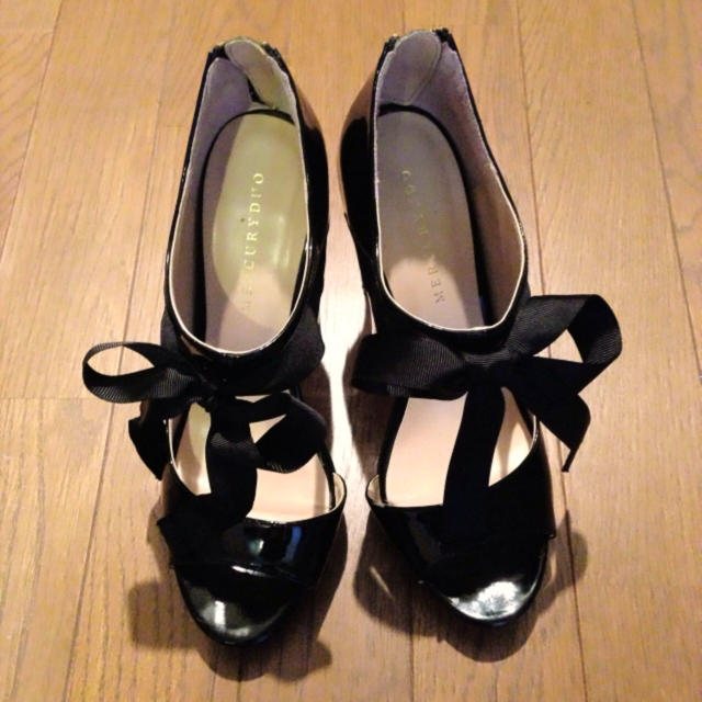 MERCURYDUO(マーキュリーデュオ)のマーキュリー♡オープントゥリボンサンダル レディースの靴/シューズ(サンダル)の商品写真