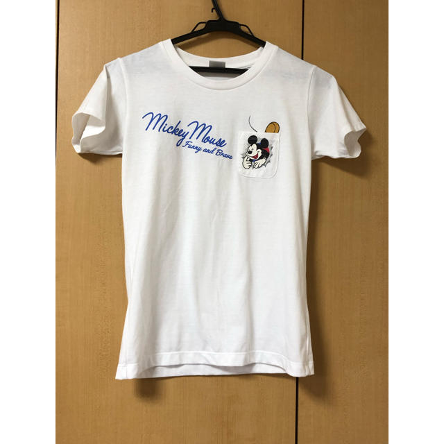 ミッキー 白Tシャツ レディースのトップス(Tシャツ(半袖/袖なし))の商品写真