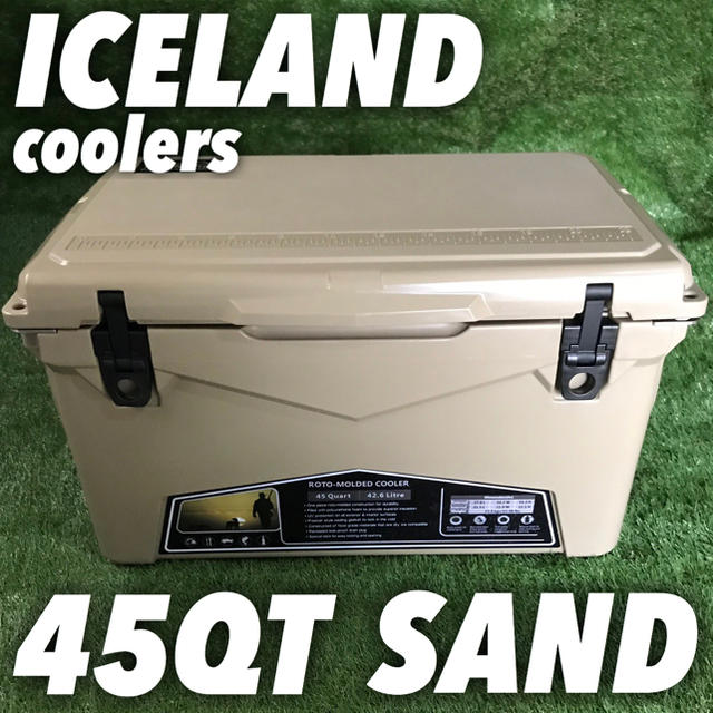 現行モデル入荷‼️高性能アイスランドクーラーボックス  45QT サンド