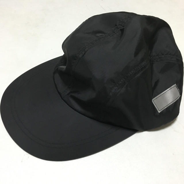 NYLON LONG BILL CAP no roll BLACKメンズ