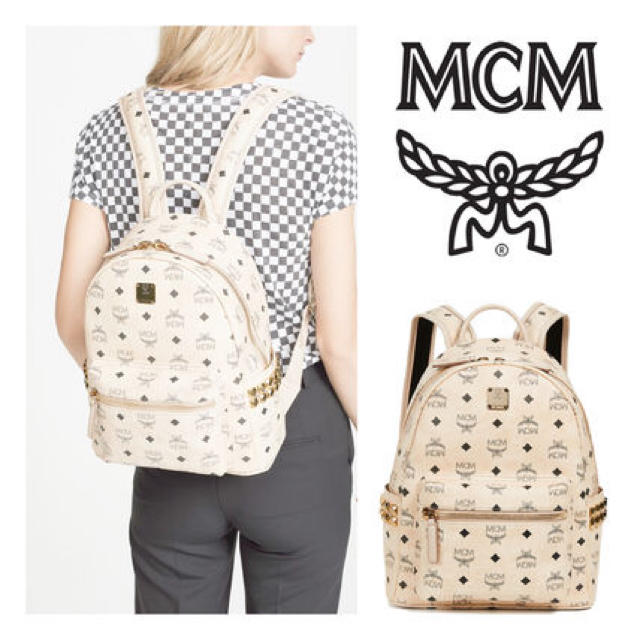 MCM - MCM バックパック ベージュの通販 by com|エムシーエムならラクマ